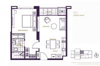 The 39 Sukhumvit, 1 bedroom 58.50 sq.m.